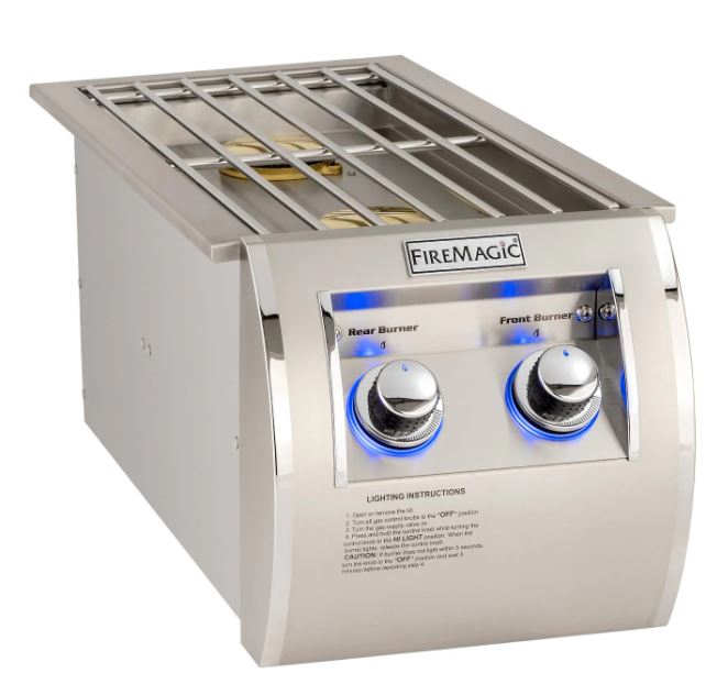 Fire Magic Echelon Diamond Built-In Natural/Propane Gas Double Side Burner - 32815 / 32815P