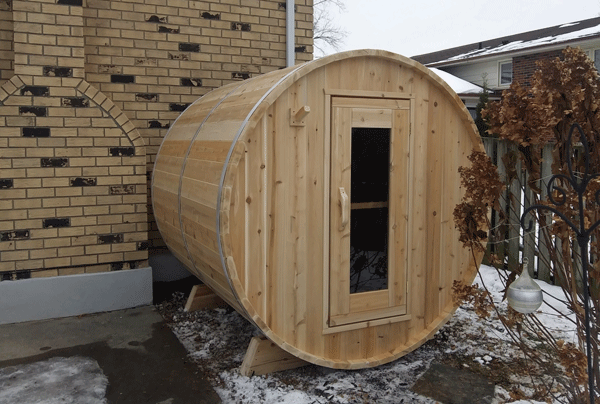 Dundalk Canadian Timber 2-4 Person Harmony Barrel Sauna - CTC22W - Dundalk LeisureCraft Saunas