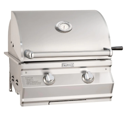 Fire Magic Choice Multi-User Accessible CMA430I 24-Inch Built-In Natural/Propane Gas Grill With Analog Thermometer - CMA430I-RT1N/CMA430I-RT1P