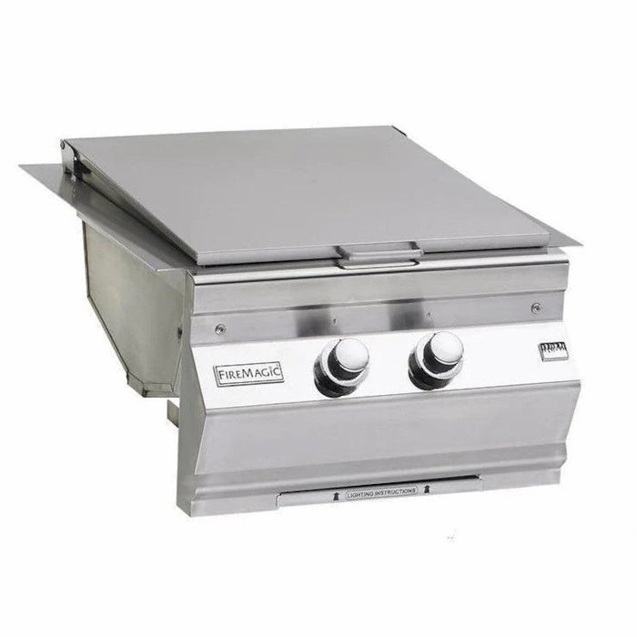 Fire Magic Grills Natural Gas / Propane Gas Classic 20 3/4 Inch Built-In Double Infrared Searing Station 3288K-1 / 3288K-1P