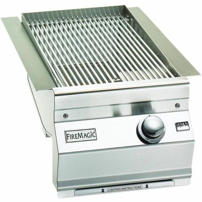 Fire Magic Grills Natural Gas / Propane Gas Classic 16 3/8 Inch Built-In Single Infrared Searing Station 3287K-1 / 3287K-1P