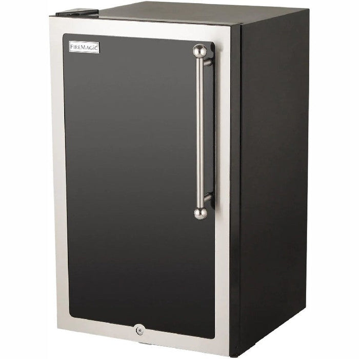 Fire Magic 20-Inch 4.0 Cu. Ft. Echelon Black Diamond Left Hinge Compact Refrigerator - Black - 3598H-DL