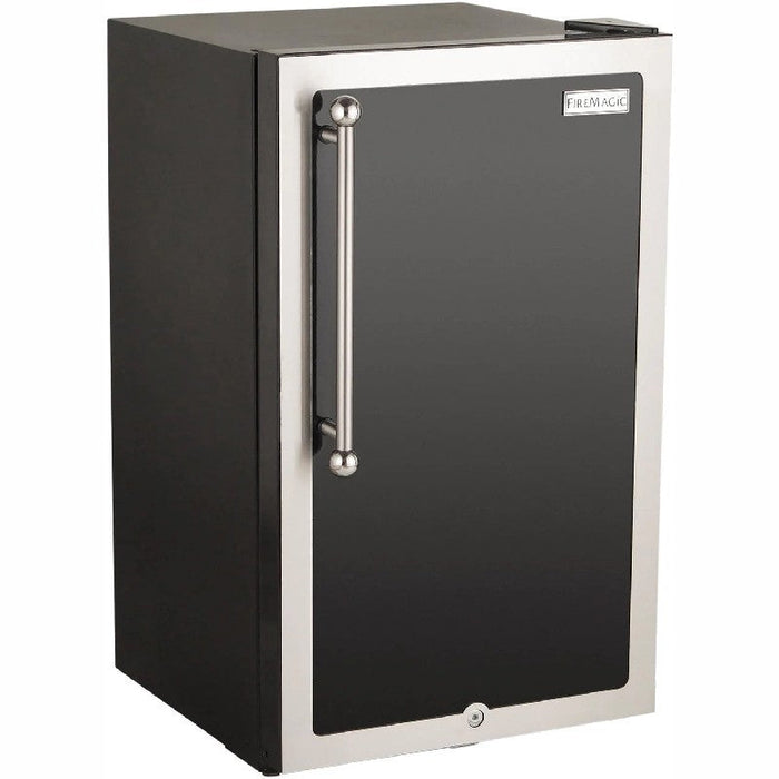 Fire Magic 20-Inch 4.0 Cu. Ft. Echelon Black Diamond Right Hinge Compact Refrigerator - Black - 3598H-DR