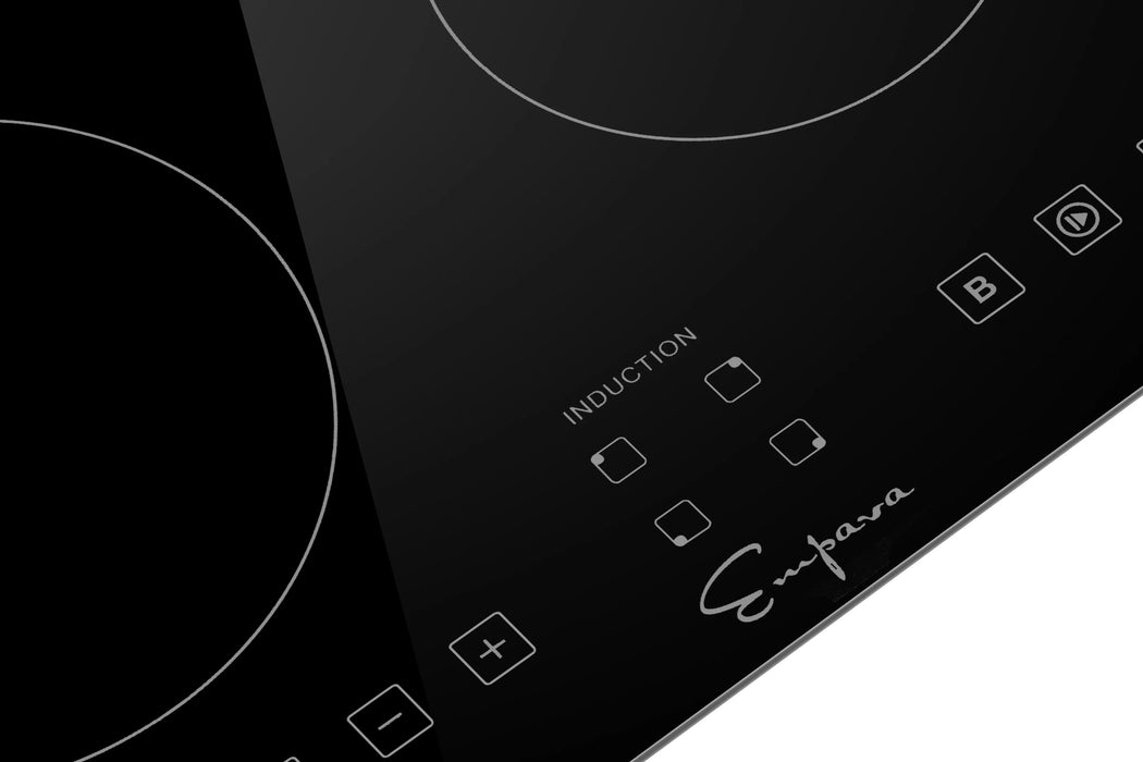 Empava 24-Inch Induction Cooktop with 4 Elements in Black (EMPV-IDC24)