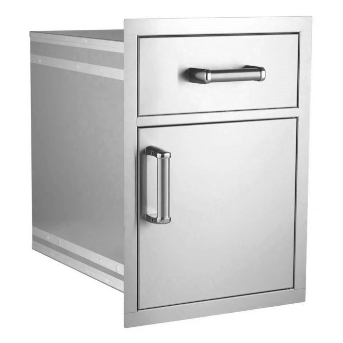 Fire Magic Flush 17-Inch Pantry / Access Drawer Combo - 54018S