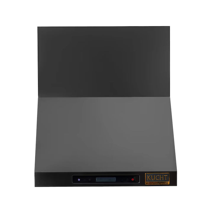 Kucht 36-Inch 900 CFM Ducted Wall Mount Range Hood in Dark Titanium Stainless Steel (KRH363A-C)