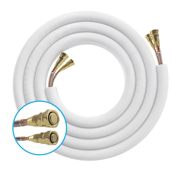 MRCOOL DIY 5th Gen 75 Ft. Pre-Charged Quick Connect Line Set with DIY Pro Cable, 1/4-Inch x 1/2-Inch Line Set for DIY 18K Indoor (DIY75-1412-O)