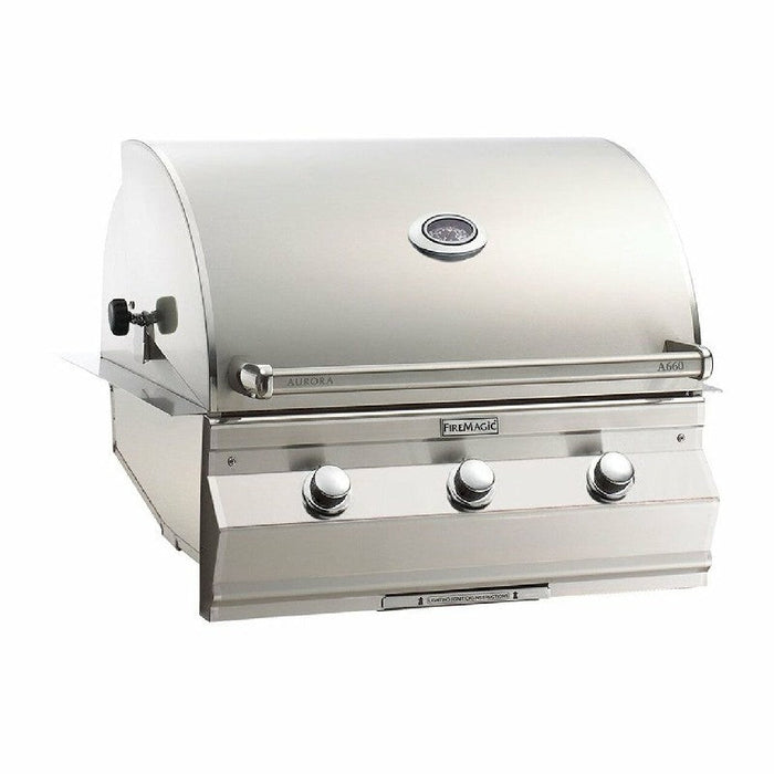 Fire Magic Aurora A660I 30-Inch Built-In Natural Gas / Propane Gas Grill With Analog Thermometer - A660I-7EAN / A660I-7EAP
