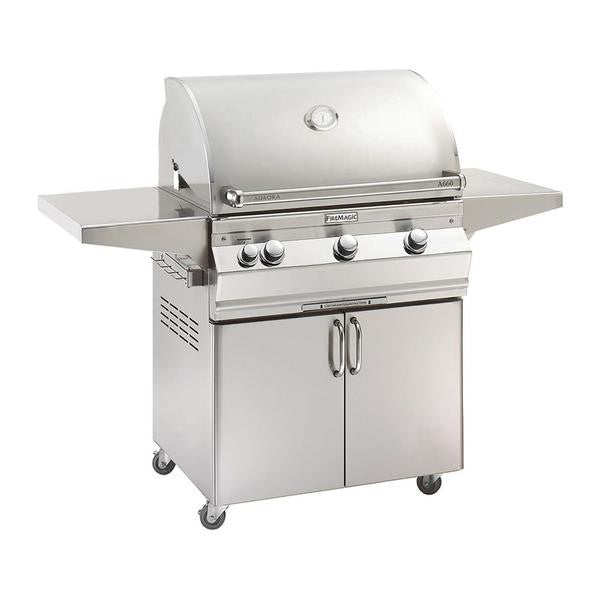 Fire Magic Grills Aurora Free-Standing Grill with Analog Thermometer, Natural Gas / Propane Gas - A660S-7EAN-61 / A660S-7EAP-61