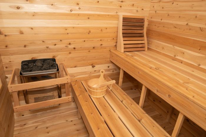 Dundalk Canadian Timber 2-3 Person Luna Barrel Sauna - CTC22LU - Dundalk LeisureCraft Saunas