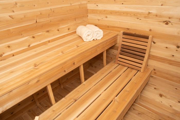 Dundalk Canadian Timber 2-3 Person Luna Barrel Sauna - CTC22LU - Dundalk LeisureCraft Saunas