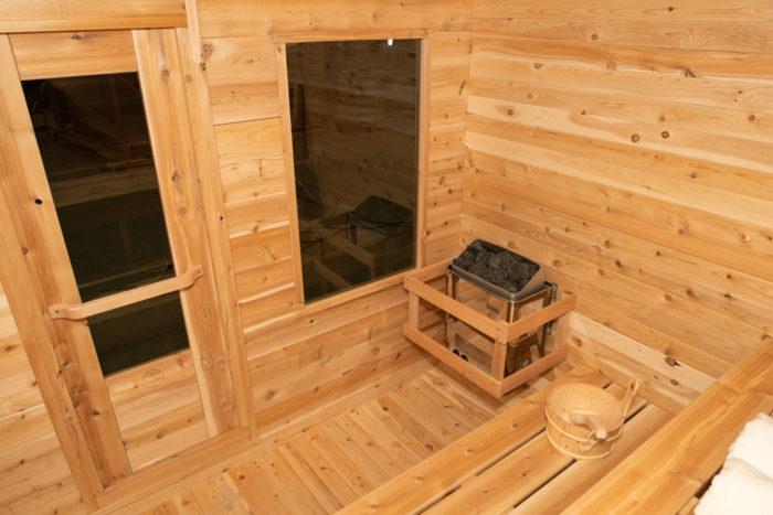 Dundalk Canadian Timber 2-3 Person Luna Barrel Sauna - CTC22LU - Dundalk LeisureCraft Saunas