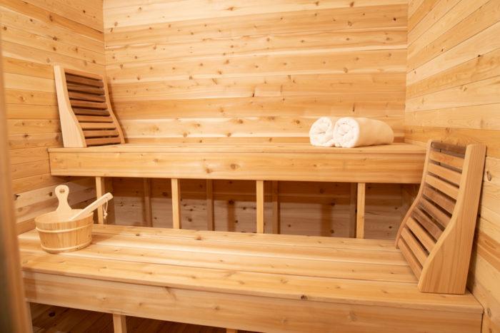 Dundalk Canadian Timber 2-3 Person Luna Barrel Sauna - CTC22LU - Dundalk LeisureCraft Saunas