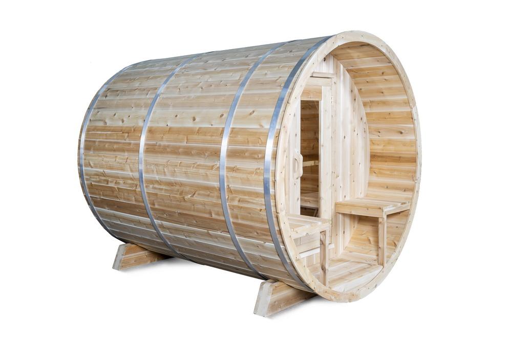 Dundalk Canadian Timber 2-4 Person Serenity Barrel Sauna - CTC2245W - Dundalk LeisureCraft Saunas