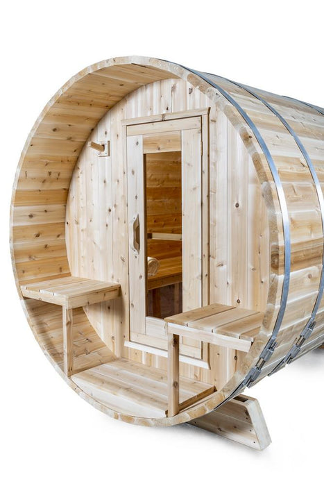 Dundalk Canadian Timber 2-4 Person Serenity Barrel Sauna - CTC2245W - Dundalk LeisureCraft Saunas