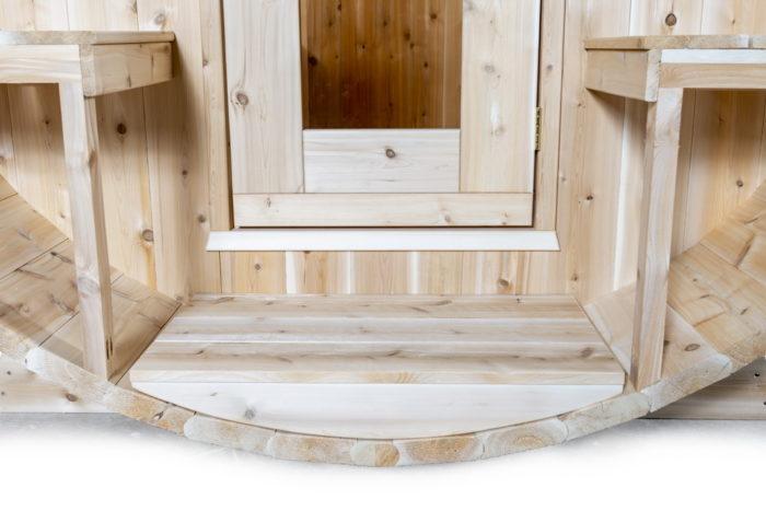 Dundalk Canadian Timber White Cedar Tranquility 2-6 Person Barrel Sauna - CTC2345W - Dundalk LeisureCraft Saunas