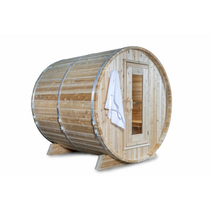 Dundalk Canadian Timber 2-4 Person Harmony Barrel Sauna - CTC22W - Dundalk LeisureCraft Saunas