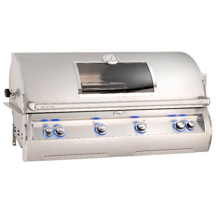 Fire Magic Grills E1060I-8LAN-W/ E1060I-8LAP-W Echelon 50 Inch Built-In Grill with Analog Thermometer with View Window, Natural/Propane Gas, Infrared burner "L" Burner