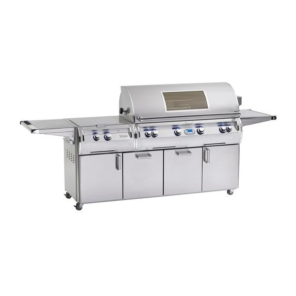 Fire Magic Grills E1060S-8E1N-51-W/E1060S-8E1P-51-W Echelon Diamond 117 Inch Free-Standing Grill with Power Burner, Rotisserie, Digital Thermometer and View Window, Natural/Propane Gas, Cast Stainless Steel "E"