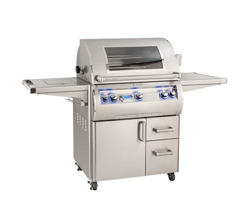 Fire Magic Grills E660S-8E1N-62-W/E660S-8E1P-62-W Echelon Diamond 30 Inch Portable Grill with Digital Thermometer and View Window, Natural/Propane Gas, Cast Stainless Steel "E"