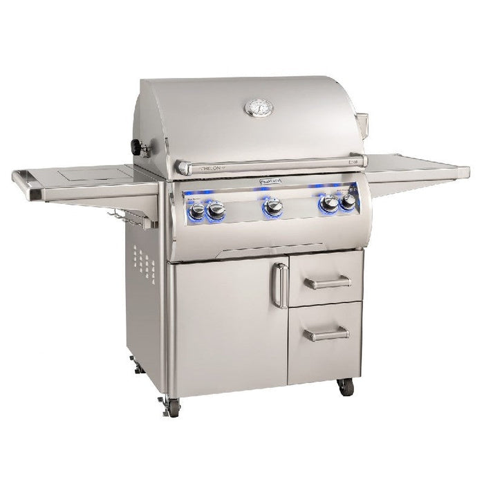 Fire Magic Grills E660S-8EAN-62/E660S-8EAP-62 Echelon Diamond 30 Inch Portable Grill with Analog Thermometer, Natural/Propane Gas, Cast Stainless Steel "E"