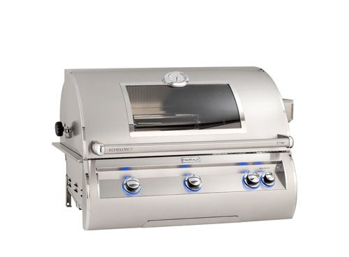Fire Magic Grills E790I-8LAN-W/E790I-8LAP-W Echelon Diamond 37 Inch Built-In Grill with Analog Thermometer and View Window, Natural/Propane Gas, Infrared burner "L" Burner