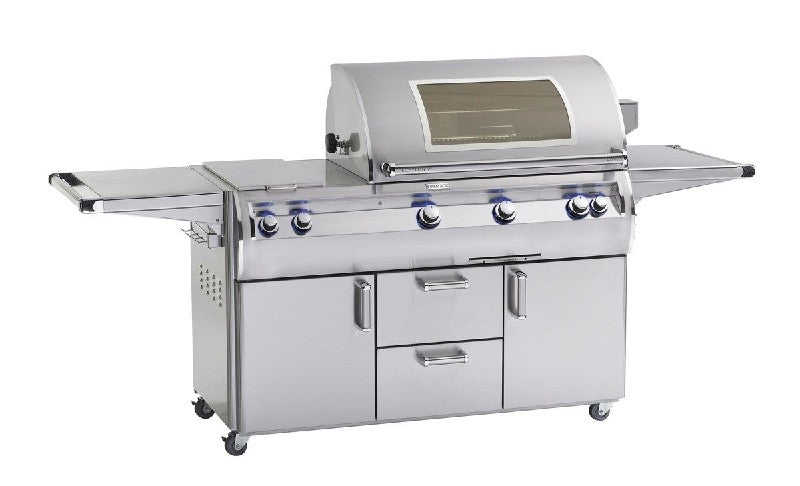 Fire Magic Grills E790S-8LAN-71-W/E790S-8LAP-71-W Echelon Diamond 36 Inch Free-Standing Grill with Analog Thermometer and View Window, Natural/Propane Gas, Infrared burner "L" Burner