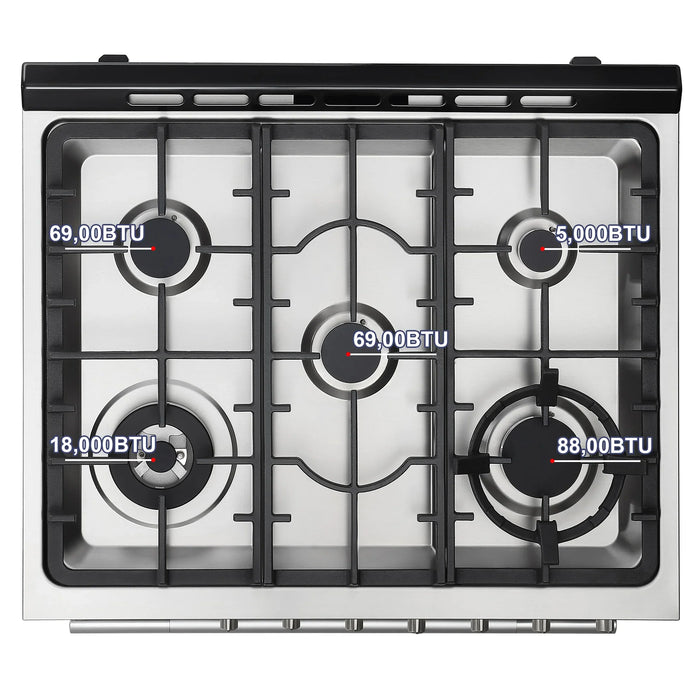 Empava 30-Inch Freestanding Range Gas Cooktop and Oven (EMPV-30GR06)