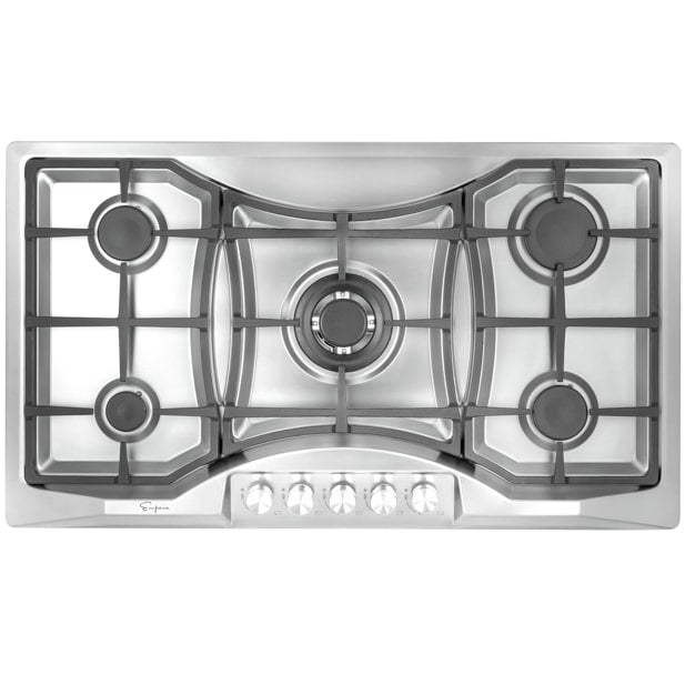 Empava 36-Inch Built-In Natural Gas Cooktops in Stainless Steel (EMPV-36GC24)