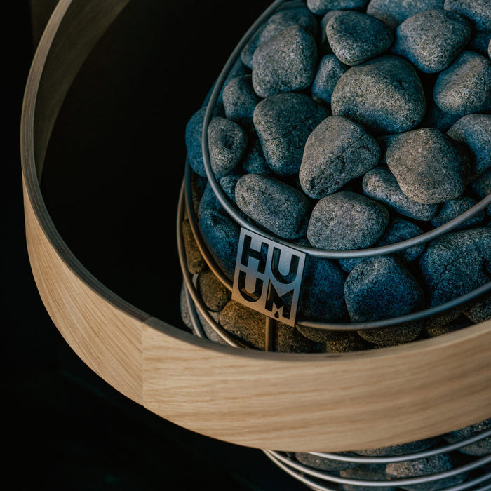 HUUM Rounded Olivine Sauna Heater Stones 2-4" / 33lbs | H30991002