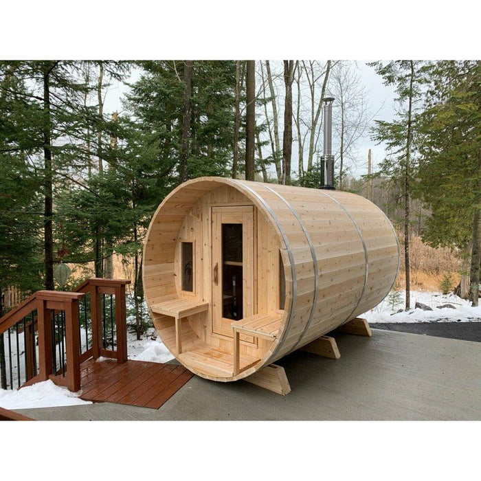 Dundalk Tranquility Barrel Sauna 6'6" x 9'10"