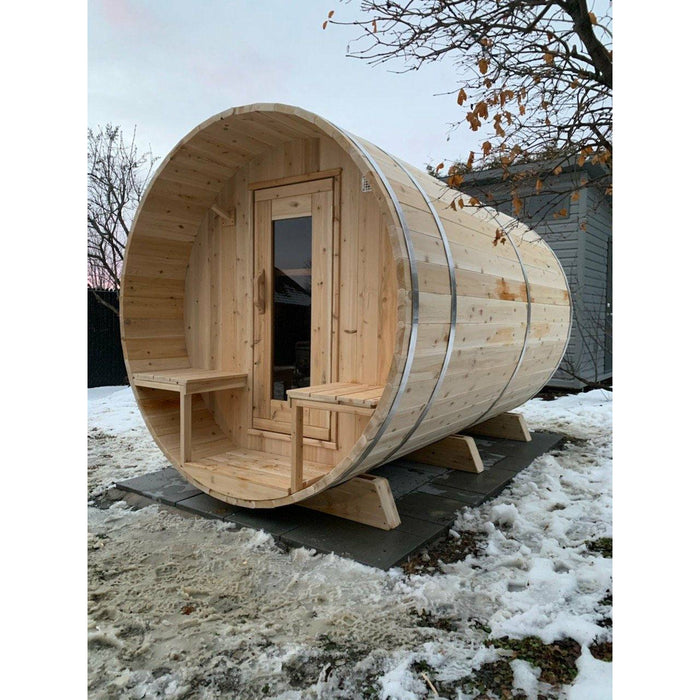 Dundalk Tranquility Barrel Sauna 6'6" x 9'10"