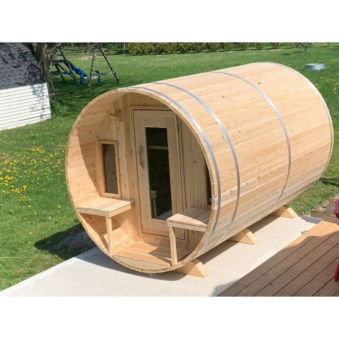 Dundalk Tranquility Barrel Sauna 6'6" x 9'10"