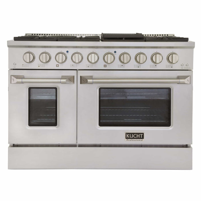 Kucht 48-Inch Pro-Style Dual Fuel Range in Stainless Steel (KDF482-S)