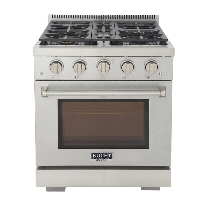 Kucht Professional 30-Inch 4.2 cu. ft. Gas Range in Stainless Steel with True Simmer Burners (KFX3000X-S)