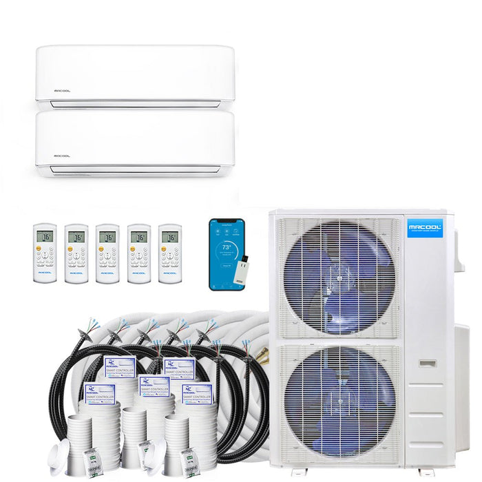 MRCOOL DIY 4th Gen Multi-Zone 2-Zone 48,000 BTU 21 SEER (9K + 36K) Ductless Mini-Split Air Conditioner and Heat Pump