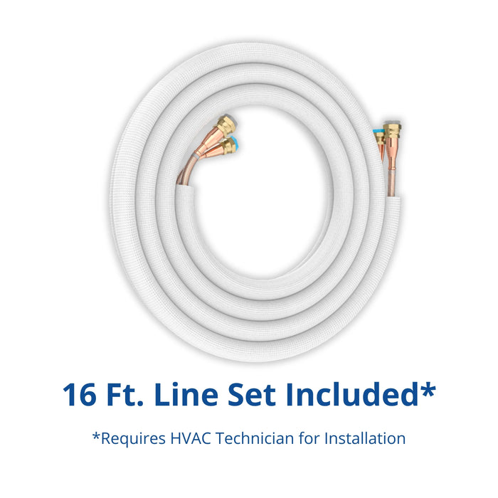 MRCOOL Advantage 5th Gen 9,000 BTU Single Zone Mini Split Complete System with 16 Ft. Line Set, 115V, Wall Mounted Air Handler (A-09-HP-115D-O)