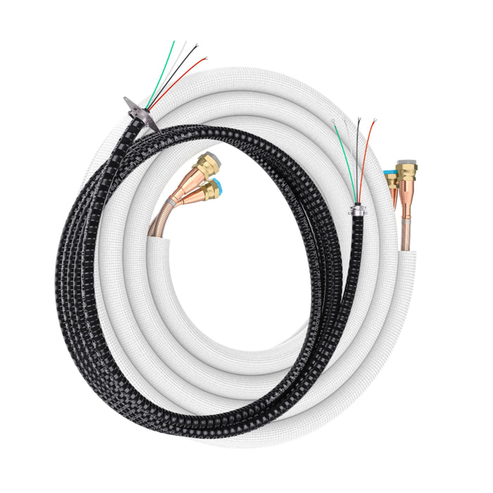 MRCOOL DIY 5th Gen 35 Ft. Pre-Charged Quick Connect Line Set with DIY Pro Cable, 1/4" x 1/2", for DIY 18K Mini Split Indoor Air Handler (DIY35-1412C-O)