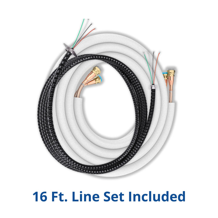 MRCOOL DIY® 5th Gen EasyPro 18,000 BTU Single Zone Mini Split Complete System 230V with 16 ft. DIY Quick Connect Line Set and DIYPRO Cable (EZPRO-18-HP-23016D-O)