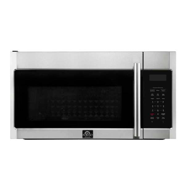 FORNO Fornace 30" 1.5 cu. ft. 300 CFM Over The Range Microwave in Stainless Steel, FOTR3038-30