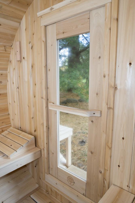 Dundalk Canadian Timber 2-4 Person Serenity Barrel Sauna - CTC2245W - Dundalk LeisureCraft Saunas