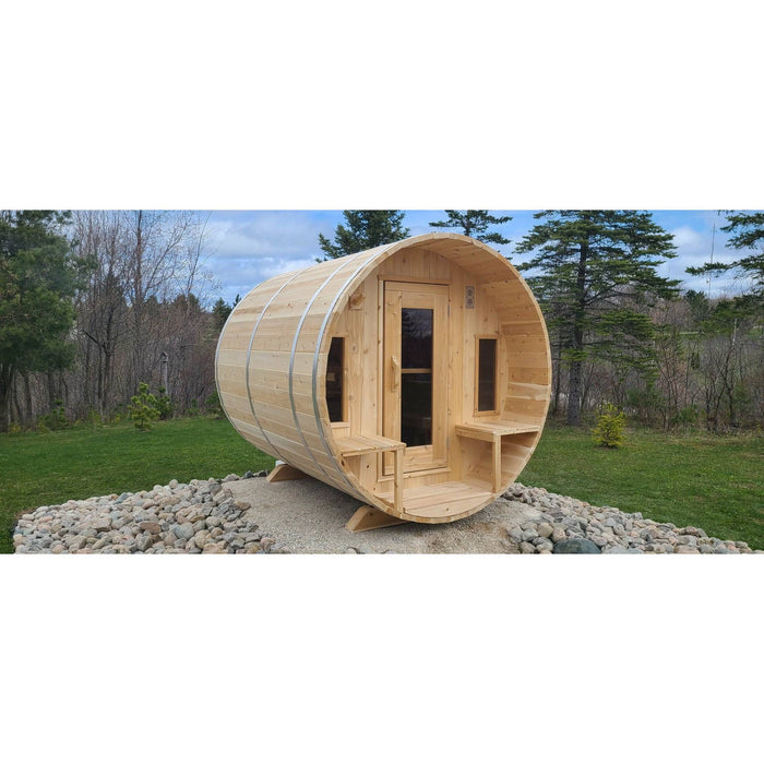 Dundalk Tranquility Barrel Sauna 6'6" x 9'10"