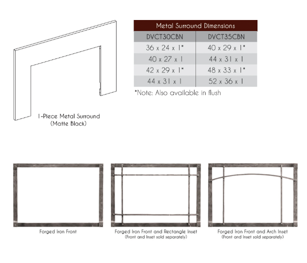 Empire 30" Rushmore Direct Vent Gas Insert
