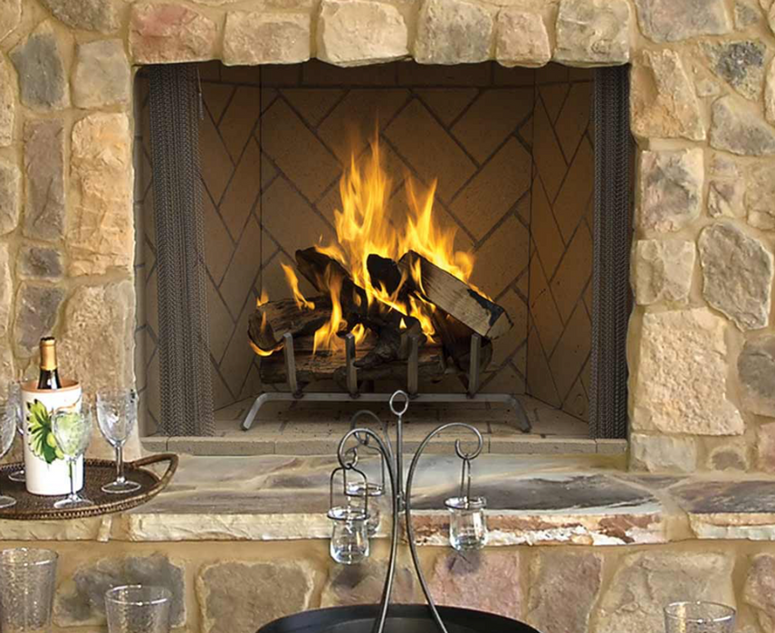 Superior 50" WRE6050 Masonry Outdoor Wood Burning Fireplace