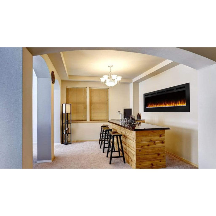 SimpliFire Allusion 40" Linear Electric Recessed Fireplace