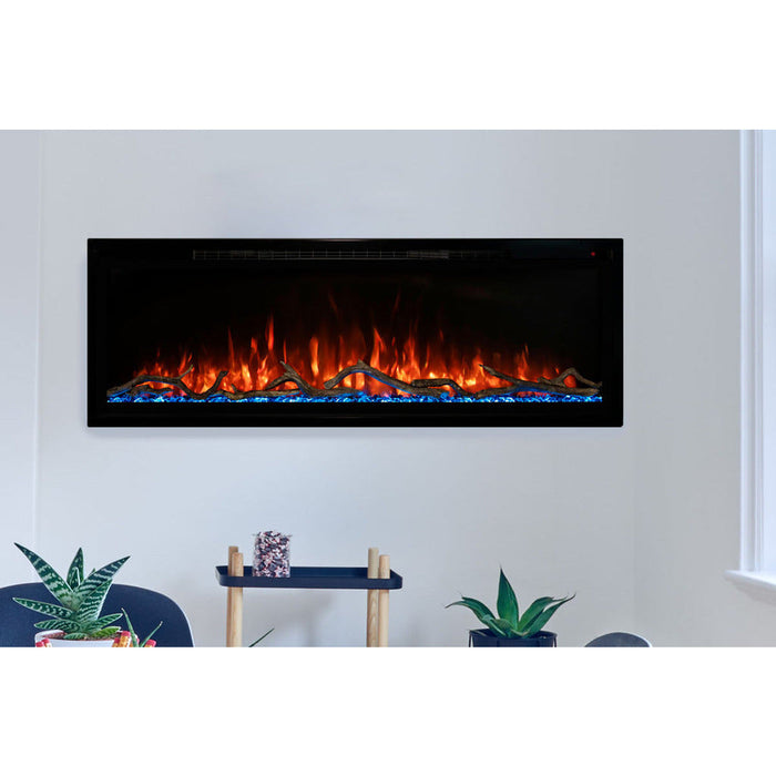 Modern Spectrum Slimline fireplace with minimalist style.