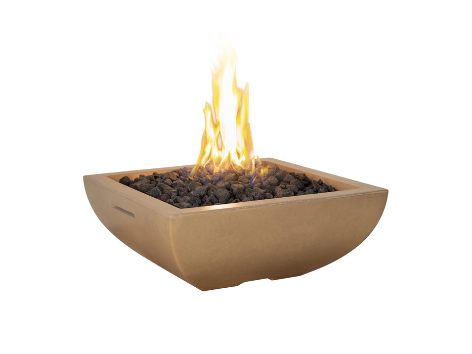 American Fyre Designs Bordeaux Petite Square Fire Bowl