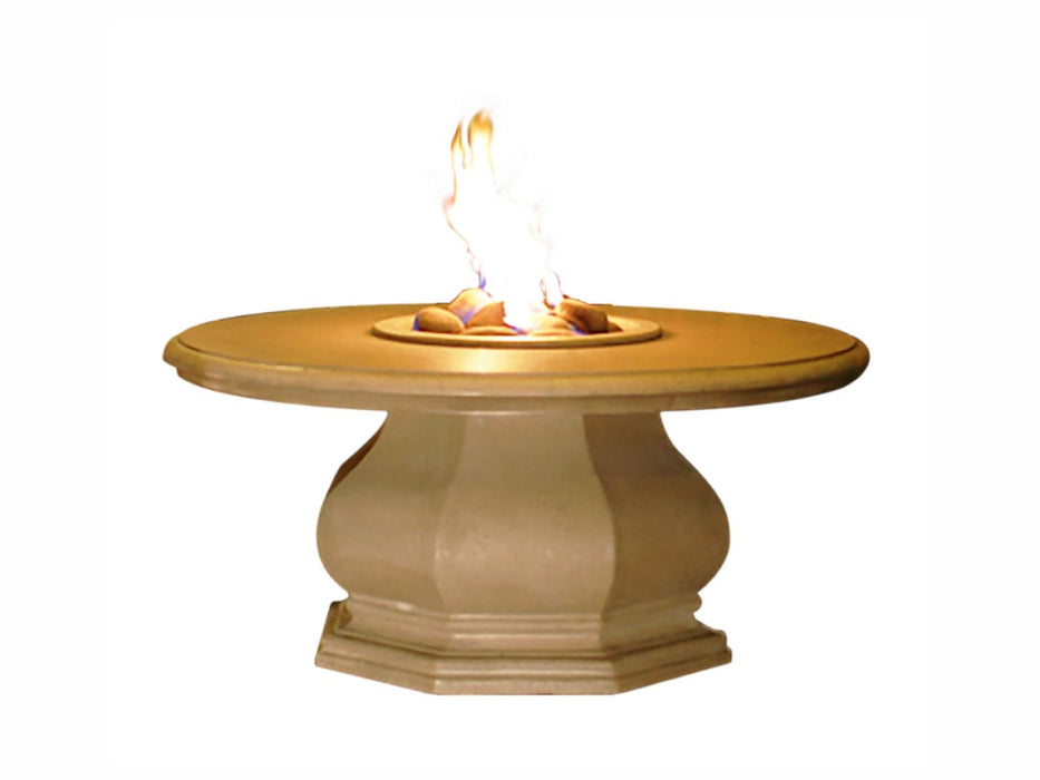 American Fyre Designs Chat Height Octagon Firetable with Concrete Top