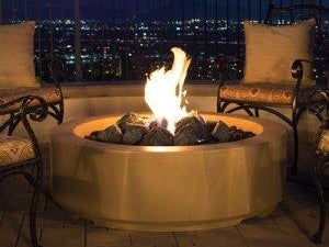 American Fyre Designs Louvre Round Fire Pit 48"