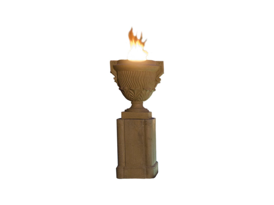 American Fyre Designs Piage Fire Urn & Pedestal